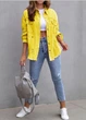Сорочка жіноча Oversize джинсова однотонна подовжена G&N Жовта 22845 L (укр 48-50) - зображення 4