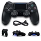 Бездротовий джойстик - геймпад для PS4 c повним функціоналом Wireless Controller 4 Чорний - изображение 3