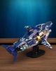 Великий stem конструктор 3D Механічна Акула 1277 деталей 45,5 см акула робот з рухомими елементами та підсвічуванням - зображення 7