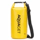 Гермомішок Aquaget AQ0022 з PVC IPX6 з рулонною застібкою пряжкою та регульованим ременем жовтий 10 л (JDT-0851952) - зображення 1