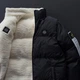 Двосторонняя зимняя куртка Stone Island черная с белым 2XL 4487 - изображение 5