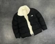 Двосторонняя зимняя куртка The North Face черная с белым TNF S 4486 - изображение 1
