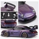 Радиоуправляемая машинка для дрифта Porsche 911 4WD 1:24 с 2 комплектами шин и конусами Фиолетовая - изображение 6