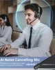 Бездротова Bluetooth-гарнітура Monodeal з мікрофоном та зарядною базою, AI шумозаглушення, до 65 годин роботи - изображение 2