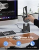 Бездротова Bluetooth-гарнітура Monodeal з мікрофоном та зарядною базою, AI шумозаглушення, до 65 годин роботи - изображение 5