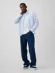 Рубашка хлопковая мужская GAP 190379776 L Белый/Голубой (1162926622) - изображение 3