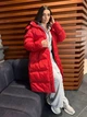 Пуховик женский удлиненный красный 48-50 р5041.М548 - изображение 7