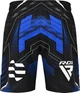 Шорты RDX MMA SHORTS IMMAF-1 черный, синий Уни XXL - изображение 3