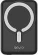 Powerbank Savio BA-12 MagSafe 10000 mAh 20W Balck (5902768707755) - obraz 1