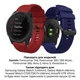 Силіконовий швидкознімний ремінець 22 мм для Garmin Forerunner 745/255/265 Venu 2/3 Vivoactive 4 Червоний - зображення 5