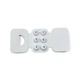 Силиконовые амбушюры для наушников Apple AirPods Pro 3 с шумопоглощением 3 пары: XS, S, L Белые - изображение 4