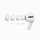Силиконовые амбушюры для наушников Apple AirPods Pro 3 с шумопоглощением 4 пары: XXS, XS, S, L Белые - изображение 2