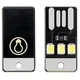 USB LED мини-ночник 5V 0.2W, 2835 SMD, холодный белый свет 6000K, компактная лампа для павербанка, ноутбука, ПК. Комплект 2шт - изображение 1