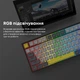Механічна клавіатура Ajazz AK820 Sea Salt Switch Black USB-C (6976412989650) - зображення 14