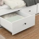 Раскладной диван - кровать с 2-мя матрасами IKEA HEMNES / ÅGOTNES белый 80х200 см 794.281.17 - изображение 6