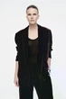 Блейзер жіночий COS silk-blend velvet blazer 1234979001 Eur 38 Коричневий - зображення 1