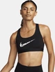 Спортивний топ жіночий Nike Swsh Ls Hbr XS Чорний FN2898-010 - зображення 1