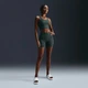 Спортивний топ жіночий Nike W Nk Inf Wide Rib Bra S Зелений HF1542-338 - зображення 3