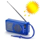 Портативная Bluetooth колонка T&G TG368 Blue 5 Вт с FM-радио, солнечной батареей, LED-подсветкой, TWS, USB, microSD, AUX и громкой связью (500 mAh) - изображение 1