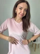 Туніка жіноча велюрова кремового кольору розмір S - изображение 2