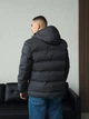 Чоловіча зимова куртка 6643 Madiss 4XL Сірий - изображение 4