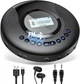 Портативний акумуляторний CD-програвач ARAFUNA CD-521 з Bluetooth та FM-радіо — персональний плеєр - зображення 1