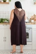 Комплект длинный батал с ночной рубашкой MiaNaGreen Кш1230н 3XL Коричневый - изображение 4
