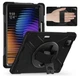 Чехол Carbon Armor Cross для POCO Pad X1 (11.2") / чехол для планшета с ремешком в комплекте / (черный) - изображение 2