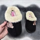 Тапочки угги детские Fangre черные на меху 30/31р (18 см) 7355 - изображение 3