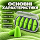 Беруши для сна многоразовые беруши с кейсом защита от храпа выстрелов взрывов беруши для строительных работ (PA-PAK1GREEN) - изображение 4
