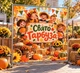 Баннер на Хэллоуин. Halloween "Праздник Тыквы" размер 2х2м. С люверсами. - изображение 2