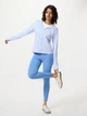 Спортивные леггинсы для фитнеса высокие женские Uniqlo 617255624 L Голубые (1162939045) - изображение 6