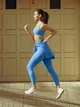 Спортивные леггинсы для фитнеса высокие женские Uniqlo 617255624 L Голубые (1162939045) - изображение 9