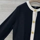 Женский кашемировый кардиган свитер Chanel Шанель черного цвета, размер M - изображение 4