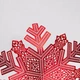 Сервировочная салфетка на стол под тарелку 38 см Snowflake ПВХ плейсмат декоративная салфетка коврик на кухонный стол новогодний декор на кухню Красный - изображение 4