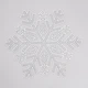 Сервировочная салфетка на стол под тарелку 38 см Snowflake ПВХ плейсмат декоративная салфетка коврик на кухонный стол новогодний декор на кухню Серебро - изображение 2