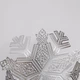Сервировочная салфетка на стол под тарелку 38 см Snowflake ПВХ плейсмат декоративная салфетка коврик на кухонный стол новогодний декор на кухню Серебро - изображение 4