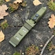 Ніж туристичний нескладаний 1659 з чохлом та кріпленням MOLLE — Оливковий (Green) - изображение 3