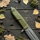 Ніж туристичний нескладаний 1659 з чохлом та кріпленням MOLLE — Оливковий (Green) - изображение 4