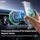 Автотримач для телефона Remax RM-C01 магнітний у дефлектор з бездротовою зарядкою 15 Вт MagSafe чорний - изображение 8