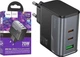 Зарядное устройство Hoco CS75A 70Wmax GaN (PD3.0, PPS, QC4.0, AFC, FCP, SFC) порты 2C+1A Black (46190) - изображение 1