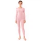 Комплект женского термобелья Lesko 8099 Light pink 4XL антибактериальный мягкий эластичный - изображение 2