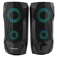 Компьютерные колонки 2.0 Maxxter CSP-U002 6W с RGB-подсветкой (USB/Jack 3.5мм), Черный - изображение 1