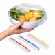 Поліетиленові пакети-кришки на гумці для посуду та продуктів великі, 50 шт, 22-32 см - зображення 3