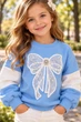 Светрик в’язаний Blue Bow блакитний 140 см - изображение 1