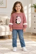 Світшот дитячий Pink Penguin зі стразами рожевий 92 см - зображення 1