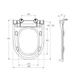 Сиденье для унитаза SoloPlast SP12-D с микролифтом, крепление пластик, 346х442 мм - изображение 6