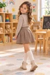Базова бежева водолазка Cozy Stretch Kiddo бежевий 116 см - изображение 2