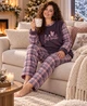 Женская теплая пижама «Just Breathe» Big size 3XL SNC3022 - изображение 3
