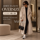 Длинное женское пальто oversize бежевое 48–50 из кашемира на подкладке, демисезонное с поясом - изображение 1